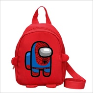 Pvj Children's Bag Kindergarten Preschool Elementary School Children's Backpack With Spiderman Print Motif Among Us