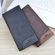 High Quality Korean New Design Men Leather Long Wallet, Extra Capacity Leather Bifold Wallet For Men