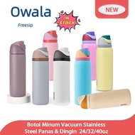 [ORIGINAL]Owala FreeSip 24oz/32oz Insulated Stainless Steel Bottle, Spill-Proof, BPA Free,