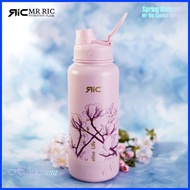 ∜ ✫ ▐ Mr Ric Sakura Spring Blossom Series Hydration Flask Vacuum Flask Spout Lid Wide Mouth Insulat