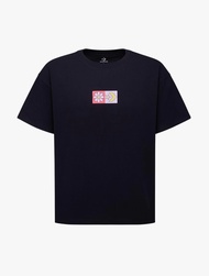 Converse Inflated Squared Flowers Standard Fit Tee Women's Tee - Converse Black