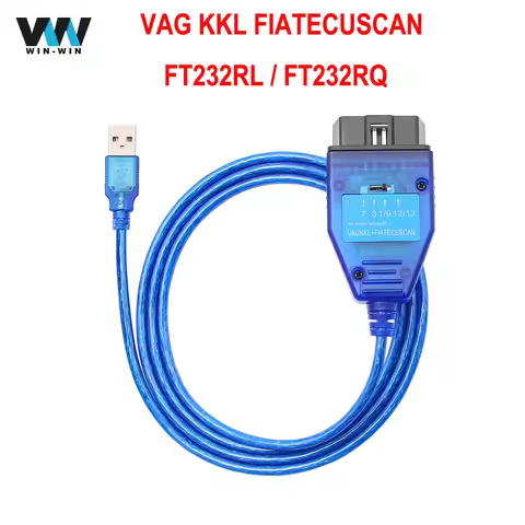 VAG KKL Fiat ECU SCAN OBD2 Diagnostic Cable FTDI FT232RL/FT232RQ Car Ecu Scan Tool For VAG KKL 409.1