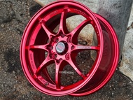 New Car Sport Rim RAYS CE28 Wheels 15x6.5J 8x100/114.3 ET40 Red - READY STOCK