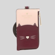 Kate Spade Meow Cat Cardcase Lanyard WLR00657 Pink Multi