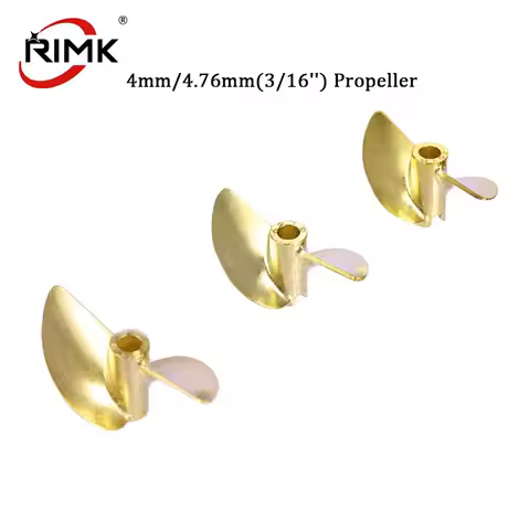 RC Boat 4mm/4.76mm(3/16'') OD36/37/38/40/42/45mm Propeller Positive / Reverse Screw 2 blades Copper 