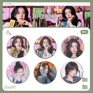 Kpop Idol IU 2026 Desk Calendar Pin Pendant Accessories Bagge