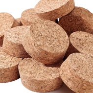 BENECREAT 12PCS Wooden Tapered Cork Plugs, 1.8 inch Natural Soft Wood Replacement Corks for Wines, O