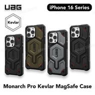UAG - MONARCH PRO KEVLAR® 磁吸手機殼 (iPhone 16系列)｜MagSafe 兼容｜手機殼｜手機保護殼 - iPhone 16 Pro (Kevlar Black)