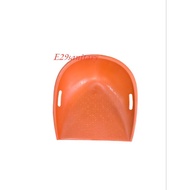 Orange Rubber Plastic Dustpan / Building Dustpan