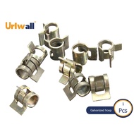Urlwall 6/7/8/9/10/11/12/13/14/15mm Hose Clamp Spring Clip Vacuum Fuel Hose Line Pipe Clamp Hardware special accessories Fastener Steel Zinc Plated Clamps
