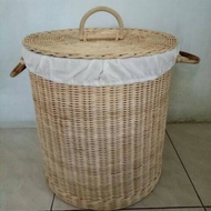 Rattan laundry basket
