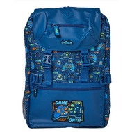 Smiggle Australia Big Backpack Blue Game School Bag For Primary Children