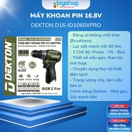 Dekton 16.8V battery drill code D16-ID1060XPRO