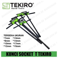 TEKIRO Socket Wrench T 7, 8, 9, 10, 11, 12, 13, 14, 17, 19 / Tekiro T Key Socket Wrench Set