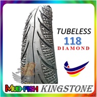 TAYAR KINGSTONE KT118 60/80-17, 70/80-17 TUBELESS TYRE 118 (PATTERN MAXXIS DIAMOND 3D)