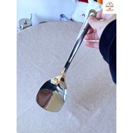 Oyatton Mirror 18/10 stainless steel flipping ladle 27cm, 7.5cm large, easy to flip fish eggs, durab