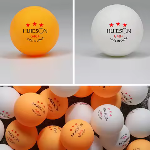 Huieson 3 Star G40+ Ping Pong Balls ABS+ New Materials Durable Professional Table Tennis Ball Compet