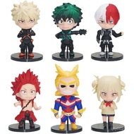 MHA Midoriya Izuku Figures 6PCS Todoroki Shouto/Toga Himiko Anime Figure Statues Anime Action Figuri