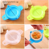 factoryoutlet2.sg 1Pc Plastic Dumpling Molds Jiaozi Maker Dough Press Dumpling Pie Ravioli Mold Hot