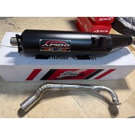 APIDO PIPE V4 PCX160 BLACK