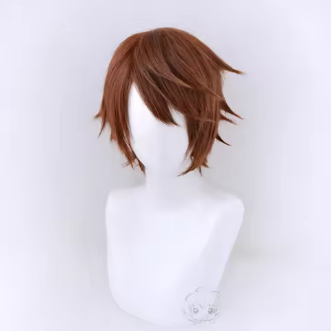 High Quality Anime Death Note Yagami Light Cosplay Wig Short Brown Heat Resistant Hair Pelucas Cospl