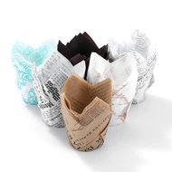 VINTAGE MOTIF Cupcake LINER Paper - AESTHETIC Cupcake LINER 50 PCS