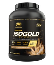 PVL Gold Series - 100% Whey ISOGOLD Sport - Premium Whey Protein Isolate Shake Mix - 5 LB - Ice Crea