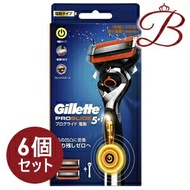 【×6個】ジレット プログライド 電動ホルダー カミソリ 替刃2個付