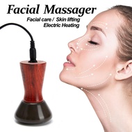 Electric Heating Bianstone Face Lift Firming Slimming Massager Eye Wrinkle Removal Warm Moxibustion Body Cupping and Scraping Machine