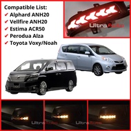 Perodua Alza Toyota Alphard Vellfire Vigo Estima ACR50 ANH20 Series DRL Side Mirror Dynamic Turn Signal Light LED AN20