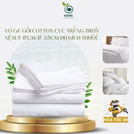 Ga giường cotton cao cấp trắng trơn cho nhà nghỉ khách sạn homestay 1m/ m2/4/6/8 - Home ddks