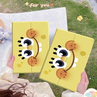 Cute SpongeBob iPad case cover iPad air4 10.9 iPad air iPad pro iPad 8th generation case iPad air3 pro 10.5 iPad mini5 case iPad 2 3 4 Sleep wake