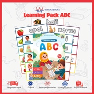 ABC LEARNING PACK media belajar mengenal huruf membaca dan menulis : 10 Lembar Busy Page (untuk mele