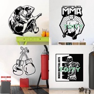 MMA UFC Fighter Martial Arts Fight Club Boxing Sport Gym Wall Decal Boxer Punch Kickboxing Poster Vi