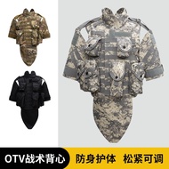 Tactical Vest American Heavy-Duty Bulletproof Back Jacket with Armor Vest with Armor Elastic Hanging
