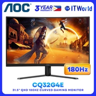 AOC Curved Esport Gaming Monitor CQ32G4E 32" 180Hz / 2560×1440 QHD / VA 1500R / 0.5ms | itw