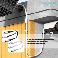 RR Efficiency Type C Female To Male Charging Cable 2 In 1 Out For Solar Panel And Monitoring Equipme