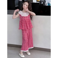 LEO.MAN 2-Piece Set For Girls Shirt + Long Pants Model A6084