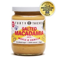 Forty Thieves Salted Macadamia with Maple & Vanilla Bean Nut Butter (235g)