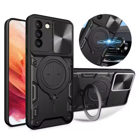 For Samsung Galaxy S21 Plus Case Shockproof Armor Magnetic Holder Ring Phone Cases For Galaxy S 21 F