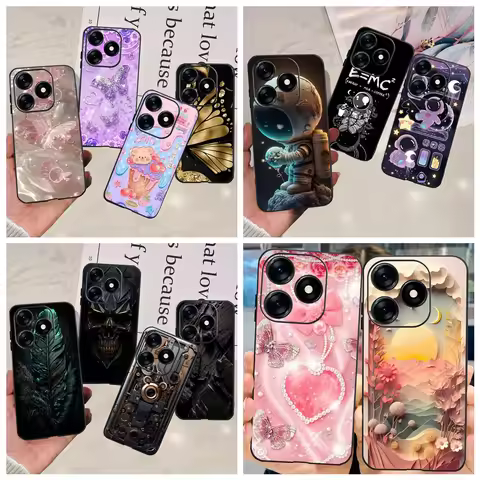 For Tecno Spark 10 10c 10 Pro Phone Case Spark10 KI5k KI5m KI5q KI7 Back Cover Soft Transparent TPU 