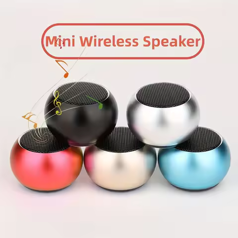 TWS Portable Bluetooth Speaker Mini Wireless Stereo Speaker 300mAh Battery Bluetooth Metal Heavy Sub