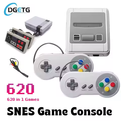 Portable SNES Retro Video Game Console For SNES Home Game Player AV Output Built in SFC620 Game with