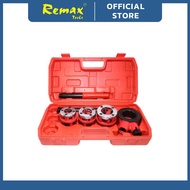 REMAX MANUAL RATCHET GI PIPE DIES SET ½”, ¾”, 1” RATCHET PIPE THREADING KIT 40-RA115