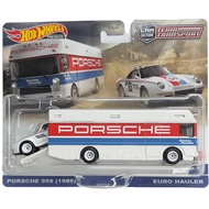HOT WHEELS PORSCHE 959 & EURO HAULER TEAM TRANSPORT PREMIUM