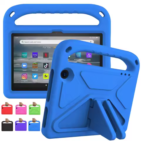 Cover For Amazon Kindle Fire 7 2022 7.0 Full body Shockproof Tablets Kids EVA Case For Amazon HD 8 p