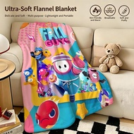 game F-Fall Guys-s Throw Warm Soft Flannel Blanket, Multi-use for Sofa Bed Camping Travel Nap