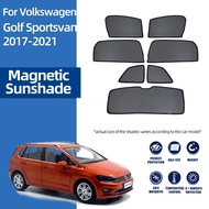 Rear Side Window Sun Shade Visor for Volkswagen VW Golf Sportsvan 2014-2020 UV Protection Car Sunsha