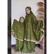 MUKENA COUPLE MUKENA MARWAH (ARRAFI) DEWASA DAN ANAK 3-5THN