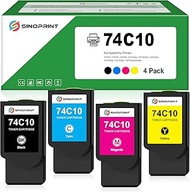 SINOPRINT CS720 CS725 CX725 High Yield Toner Cartridges 74C10K0 74C10C0 74C10M0 74C10Y0 Replacement 